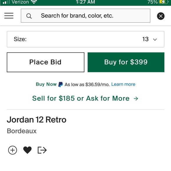 Air Jordan 12 Bordeaux 9.5/10 condition - Picture 9 of 9